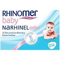 Rhinomer Baby - Recambios Blandos Desechables para Narhinel Confort Aspirador Nasal para Bebés - 20 unidades